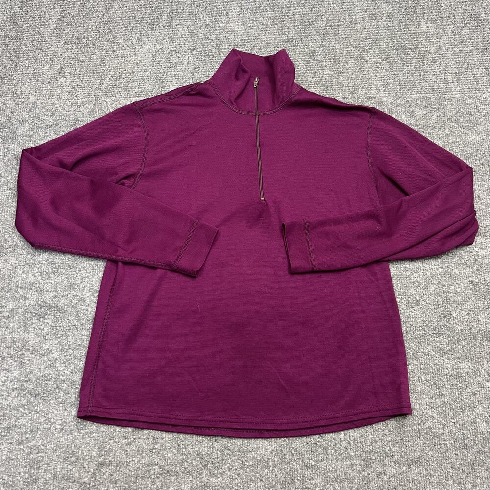 Patagonia Capilene Shirt Womens Small Purple Half Zip Base Layer Made USA